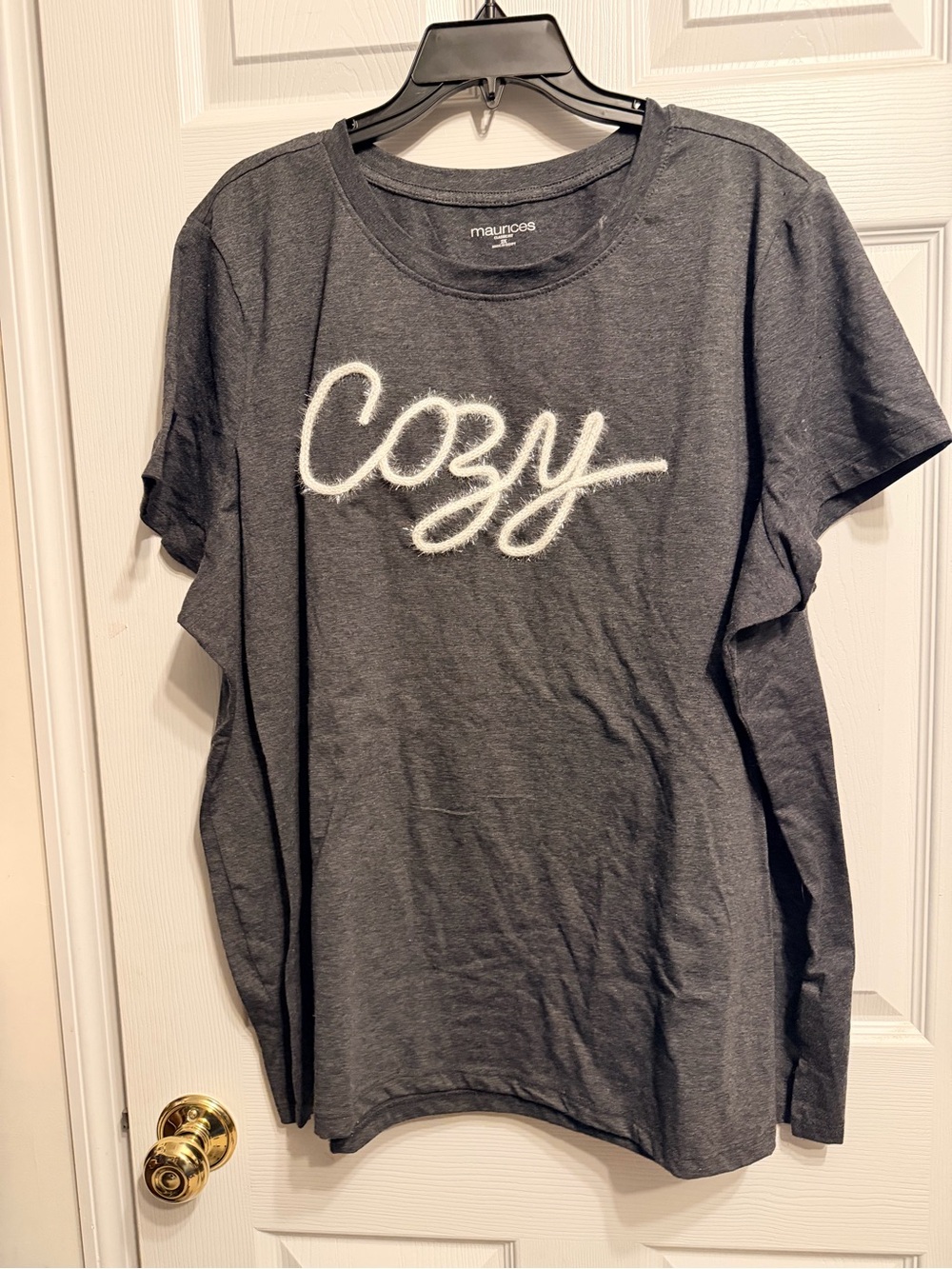Maurices Charcoal Gray 'Cozy' Short Sleeve Tee
